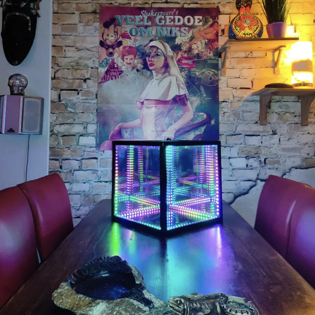 LED Würfel | Infinity RGB Cube - 20 x 20 x 20cm | LED-Lampe | Gaming DEKO | Gaming - Beleuchtung | Beleuchtung mit Musikerkennung