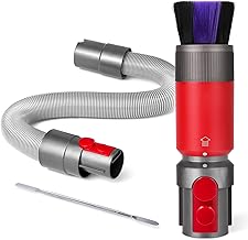 Soft Brush + Extension Hose Compatible with Dyson Outsize V7/V8/V10/V11/V12/V15 Vacuum Cleaner, Soft Brush Dust Collector Brush, Cordless Vacuum Cleaner Replacement Part, Brush Attachment,