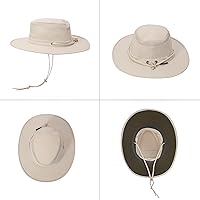 Vista 2 de Sombrero de ala ancha Cimarron Safari para mujeres y hombres – UPF 50+ sombrero de pesca al aire libre sombrero de protección solar