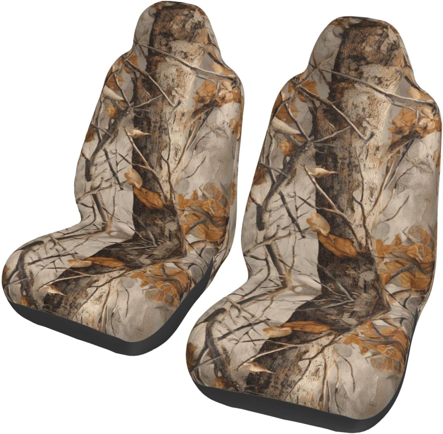Real Tree Camo Auto Seats Protectors Set Of 2 Easy To Install Auto Seats Cover Adjustable Car Seat Protector For Suv Sedan Women