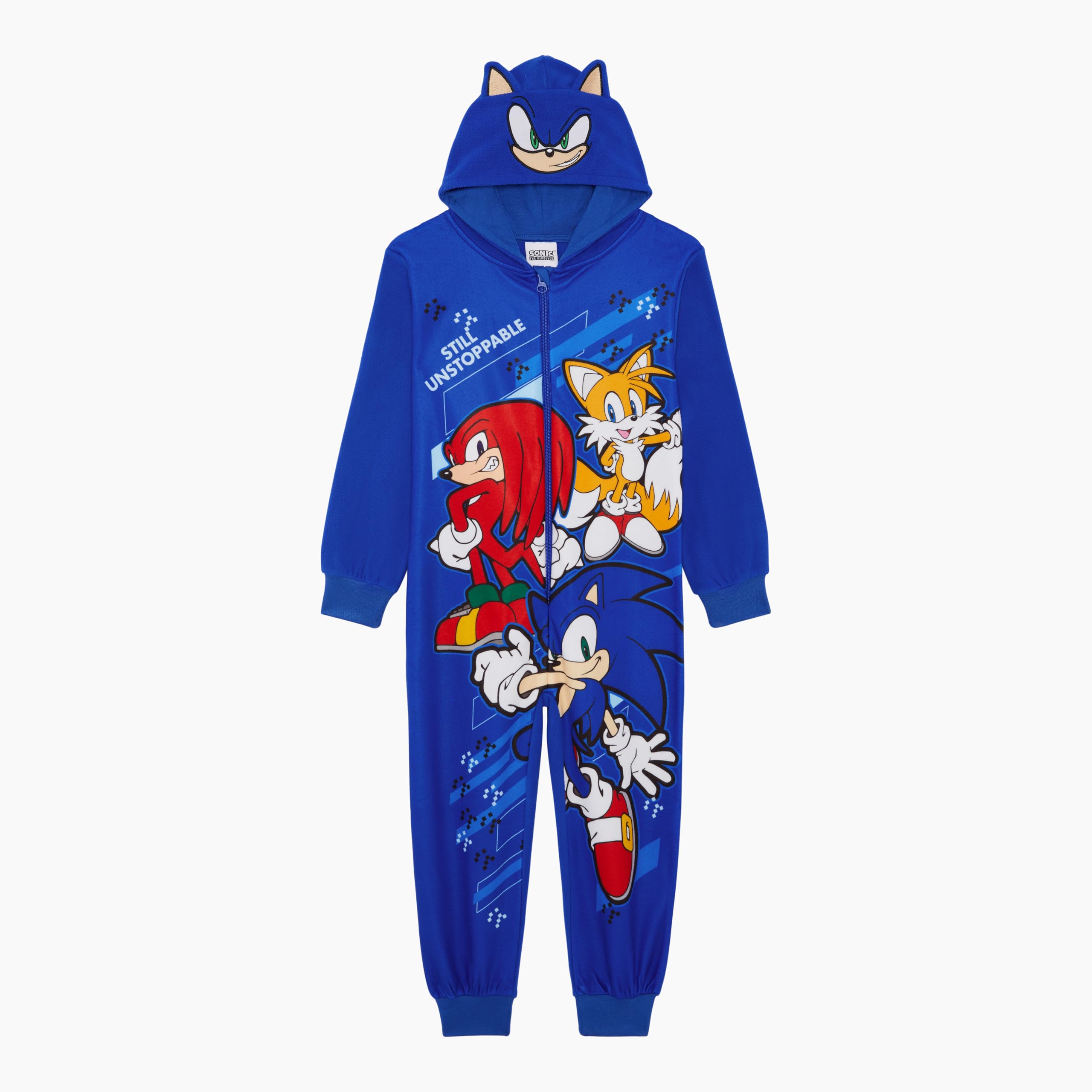 Sonic The Hedgehog, Pyjama à capuche pour garçons ou filles, âge 4-14 ans