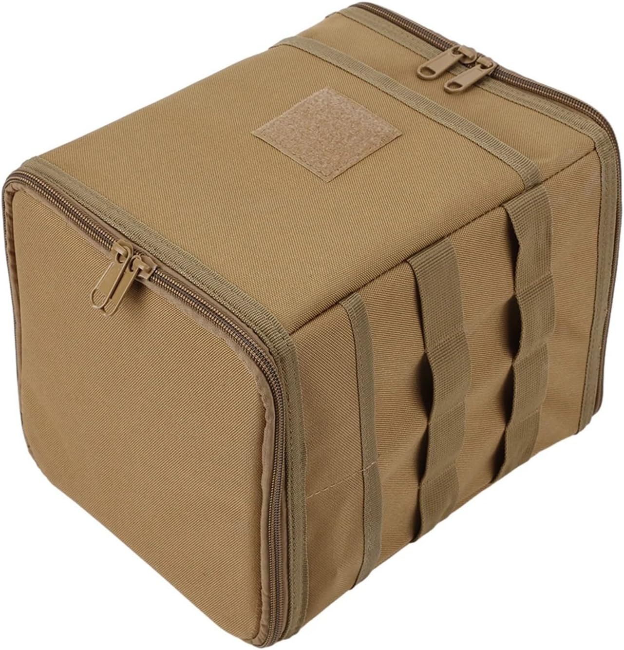 Outdoor Camping Tank Storage Bag Picnic Utensils Organizer Large Capacity Ground Nail Tool Bag Cooking Stove Storage Case(A Camouflage)