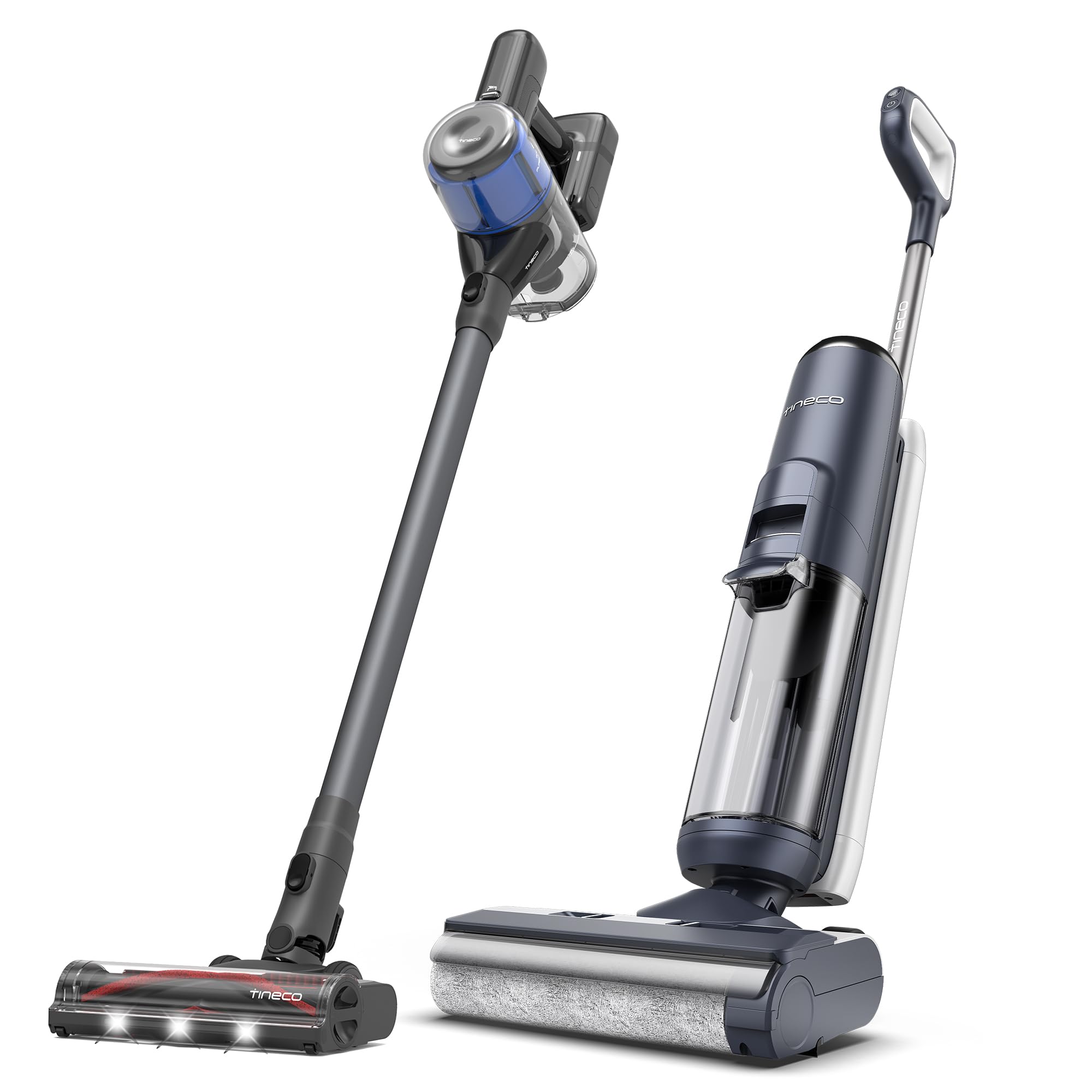 Tineco Floor ONE S5 Smart Cordless Wet Dry Vacuum Cleaner and Mop Pure ONE S30 Cordless Stick Vacuum
