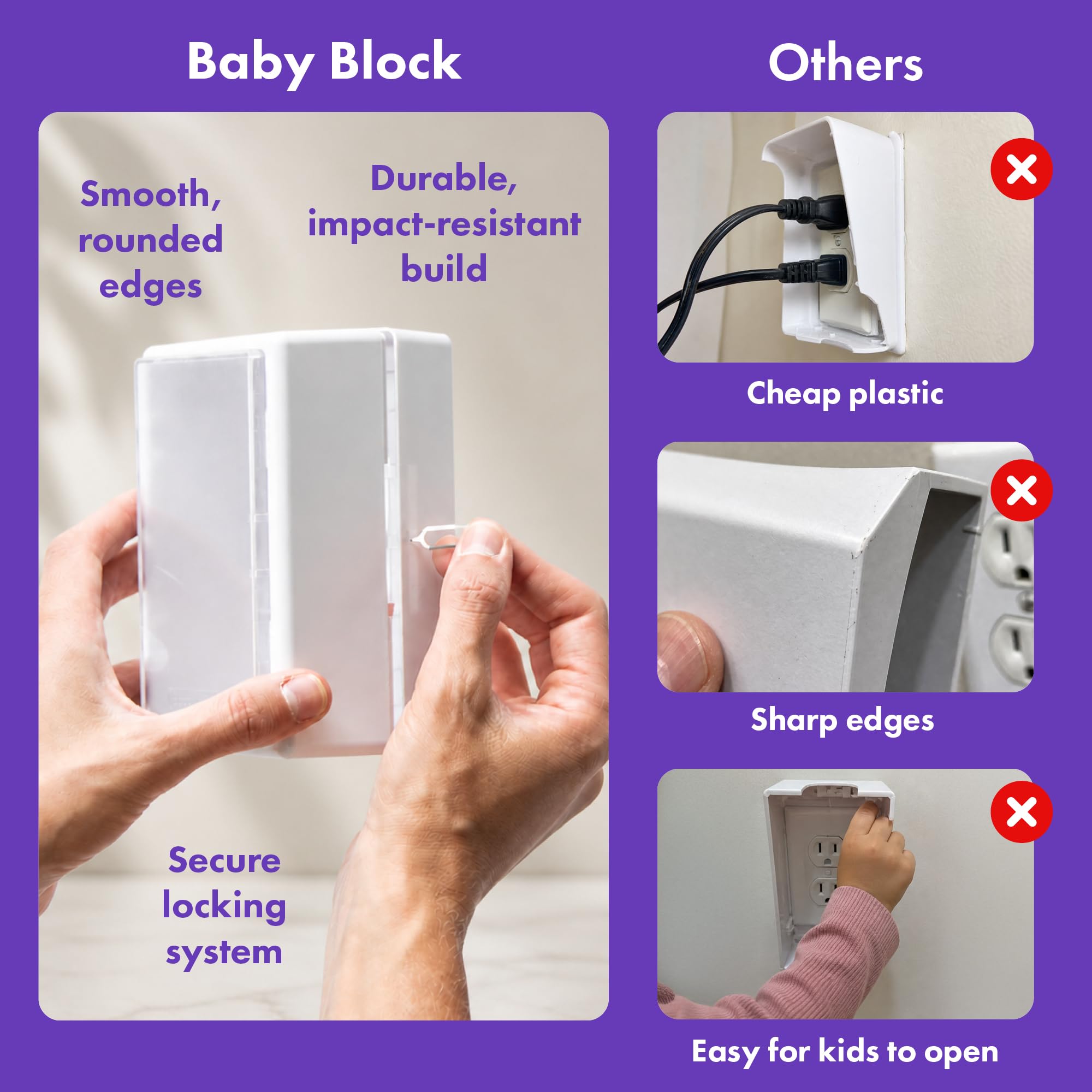 Nouveau couvercle de prise de courant et de clé | Couvercles de prise pour prises électriques | Protecteurs de prise murale | Couvercles de prise | Serrures de sécurité bébé et sécurité enfant