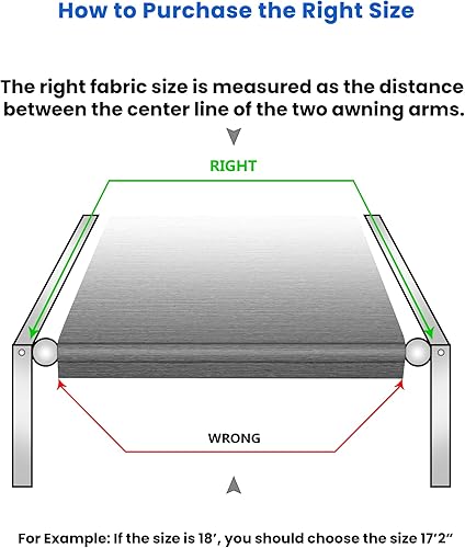 Miniatura 7 de Repuesto de tela para toldo de autocaravana, 18.5 onzas, resistente, resistente a la intemperie, de vinilo, para cámper, universal, para caravanas,