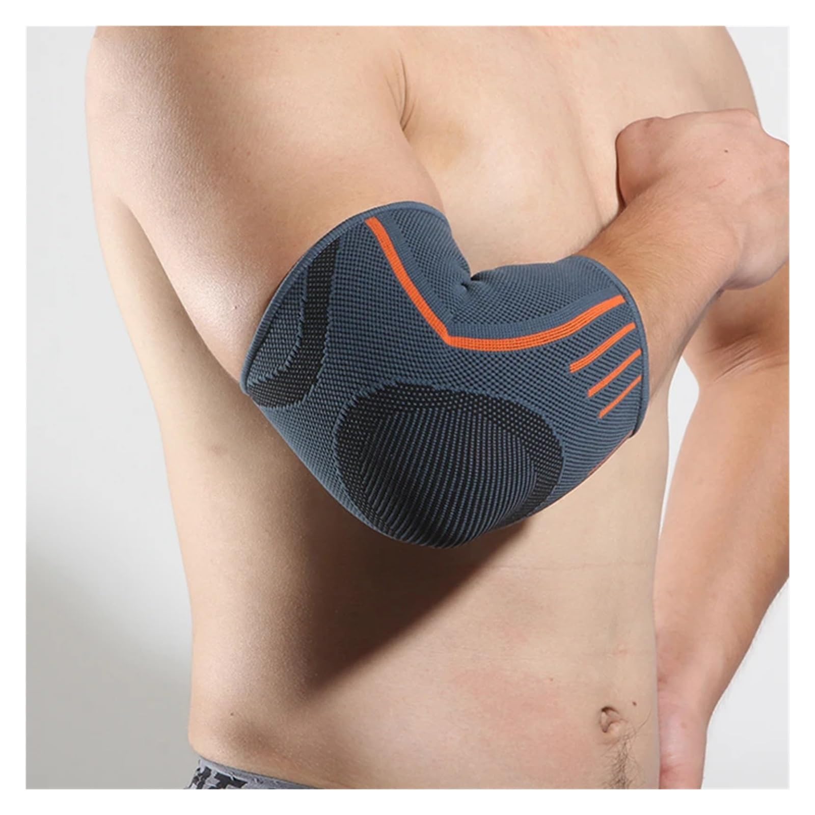 Coudiere 1PC Basket-Ball Sport coudière Compression élastique Soutien élastique Gymnastique Sport coudière Fitness Pansement Douleur Protection coude(Blue,XL)