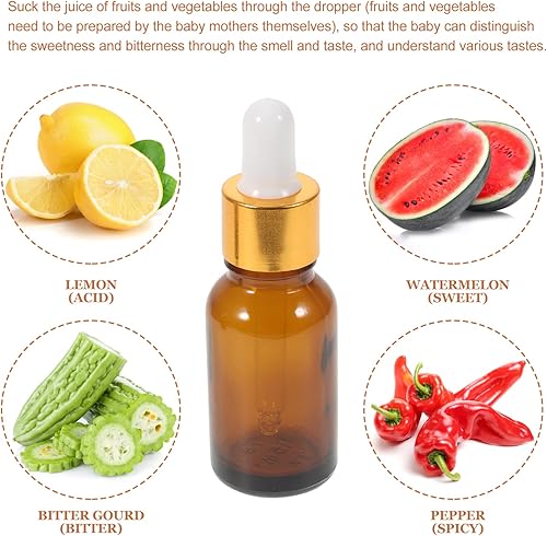 Miniatura 4 de ibasenice 1 juego de botellas de sabor de pregunta Juguete de agarre para bebé, juguete de botella de sentido del gusto, juguete educativo para