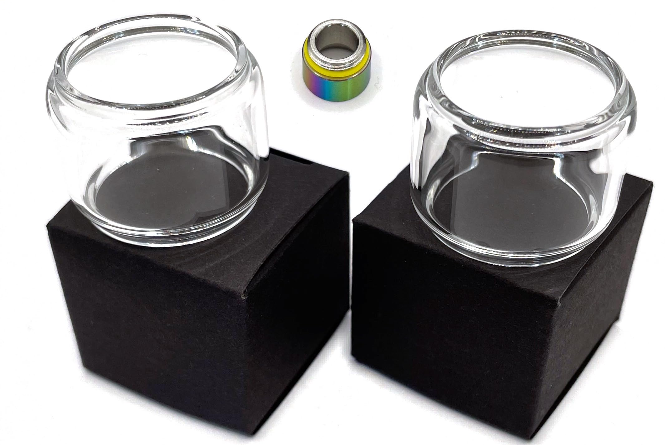 (2-Pack) Uwell Crown IV/Crown 4 Vape Tank Compatible Replacement Bubble Glass Includes 1x Chimney