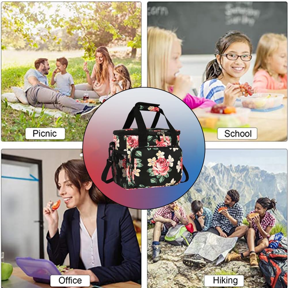 Borsa Termica Porta Pranzo 16L - Impermeabile, Per Scuola, Ufficio, Picnic - Foto 3