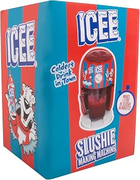 ICEE Snow Cone Machine Officially Licensed Ice Shaver & Slushie Maker, Frozen Drink Maker for Kids & Adults, Homemade Slushies, Party & Summer Treats, Countertop Appliance