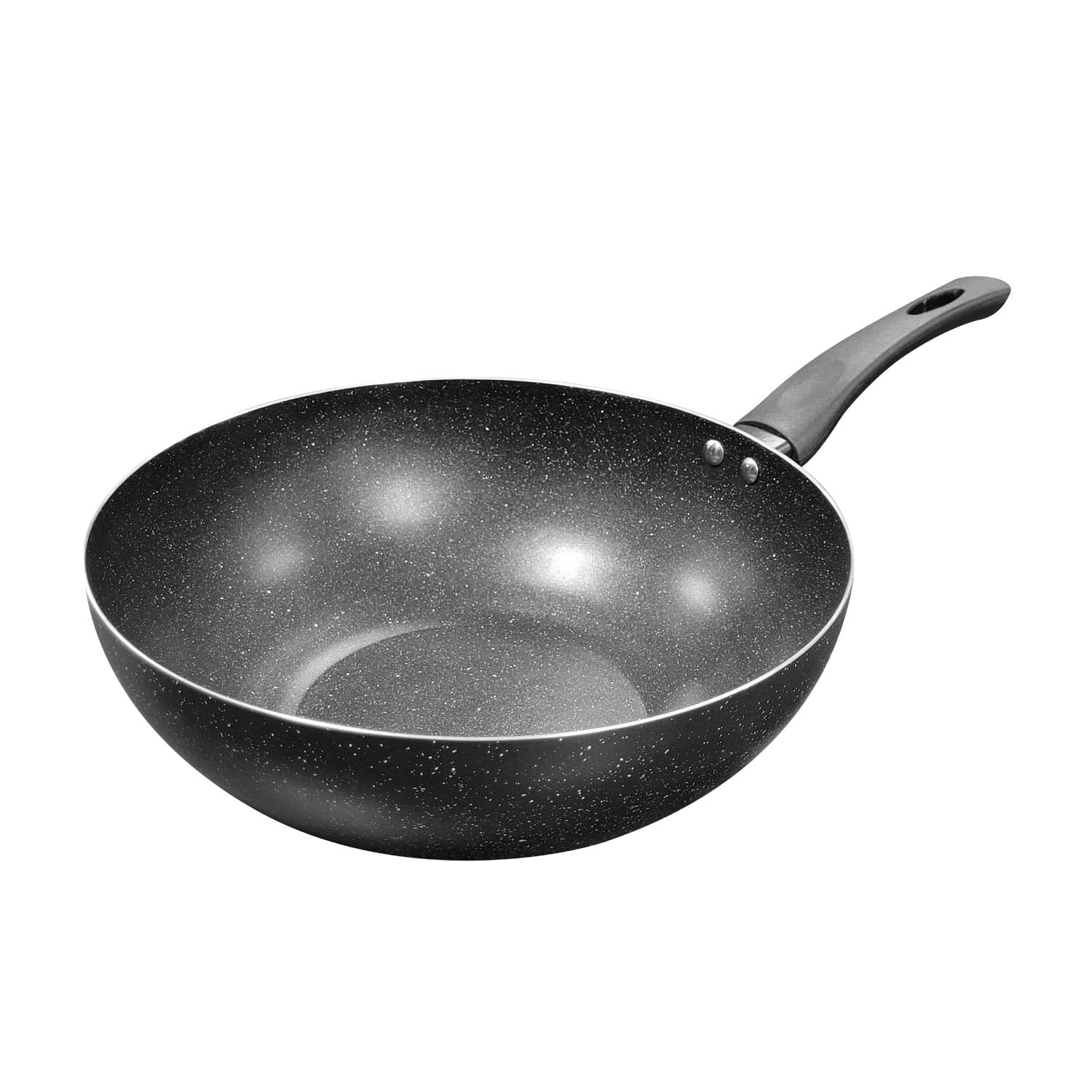 Kitchen masterNON STICK INDUCTION WOK 26 CM, GREY, KMW001-GREY, COOKING WOK, WOK PAN, STIR-FRY PAN