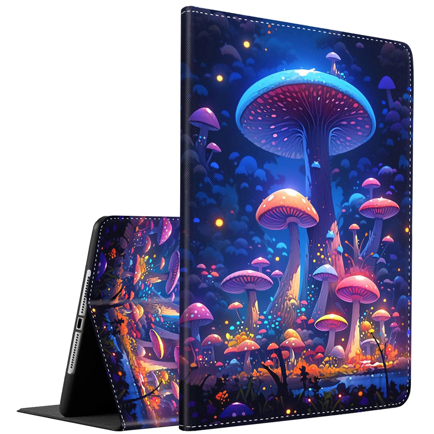 Case for Google Pixel Tablet 2023，Slim Fit Foldable Standing Cover Case with Auto Sleep/Wake for 2023 Google Pixel Tablet ，Cartoon Mushroom