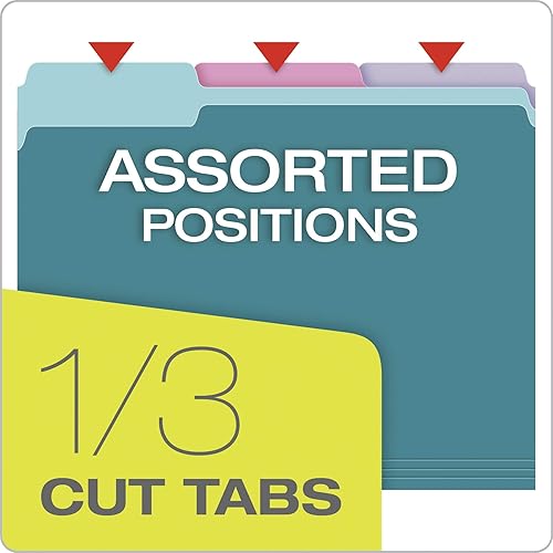 Miniatura 5 de Pendaflex Carpetas de archivos de color de dos tonos, tamaño carta, 8.5 x 11 pulgadas