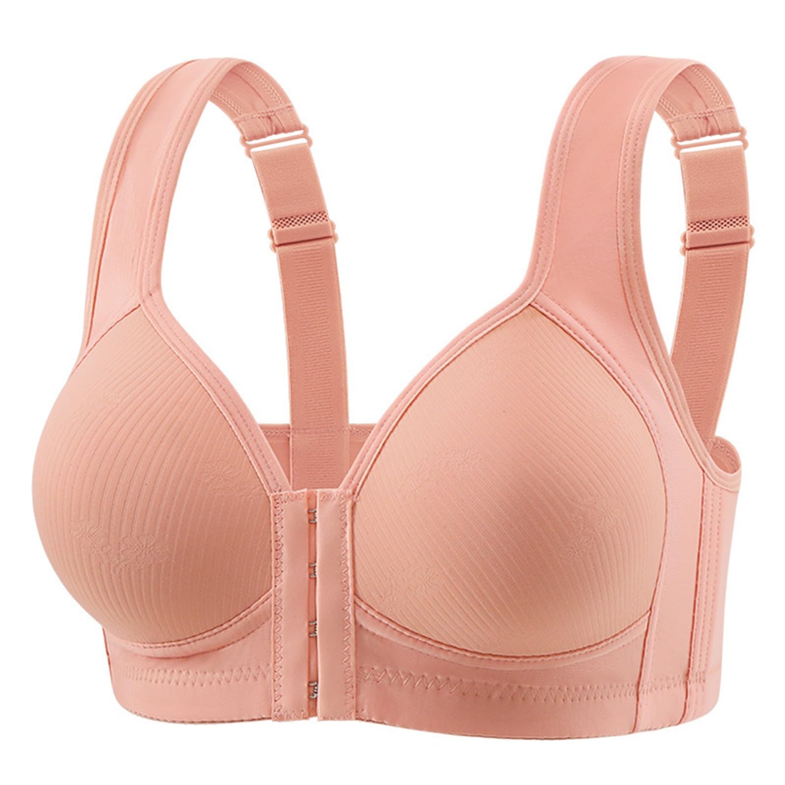 Soutien-gorge armatures enfiler facilement bouton devant rouge - 3
