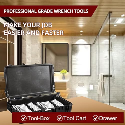 Miniatura 7 de Organizador de llaves magnéticas de 42 herramientas, juego organizador de llaves personalizable para caja de herramientas, soporte para llaves para