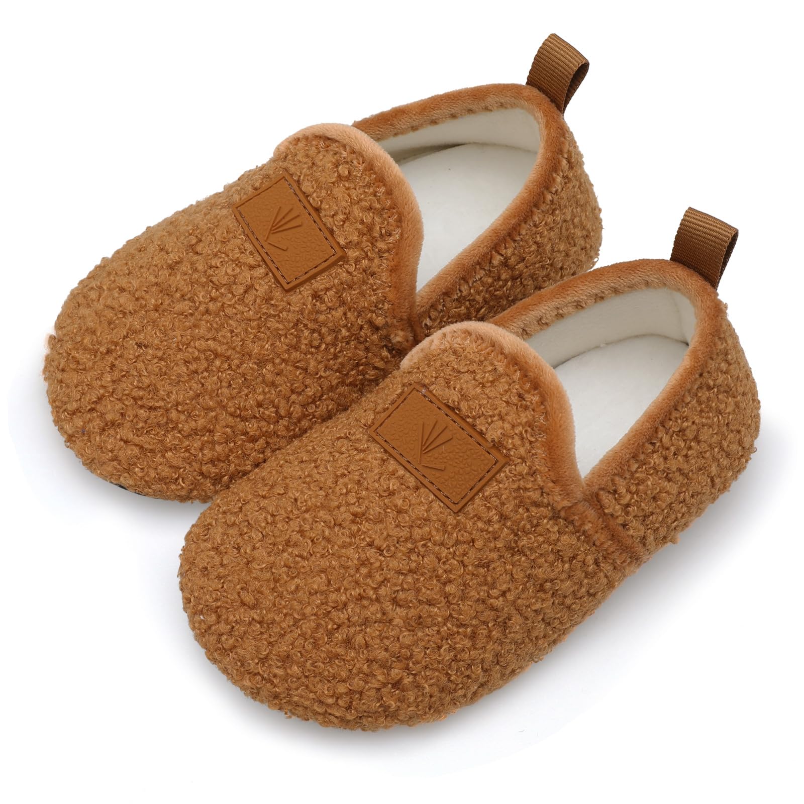 Lisdwde Kids Winter Indoor Household Shoes Toddler Boys Girls House Slippers Warm Socks for Baby