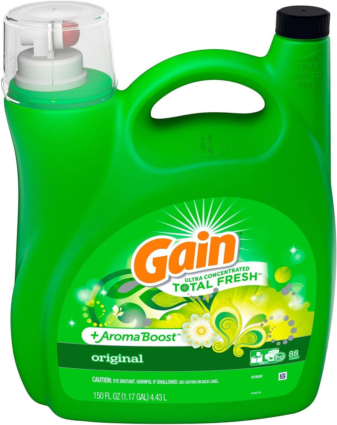 GAIN Laundry Detergent Liquid Original 150 OZ