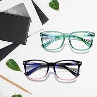 Vista 6 de Paquete de 3 lentes de lectura multifocales progresivos para mujeres y hombres, con bloqueo de luz azul, lentes de computadora con bisagra
