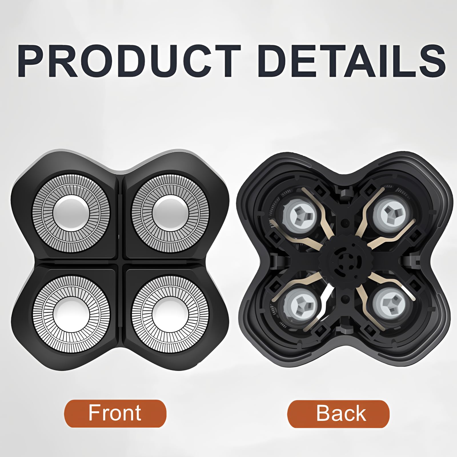 Compatible Replacement Blades for Freebird FlexSeries Pro Shaver - Black