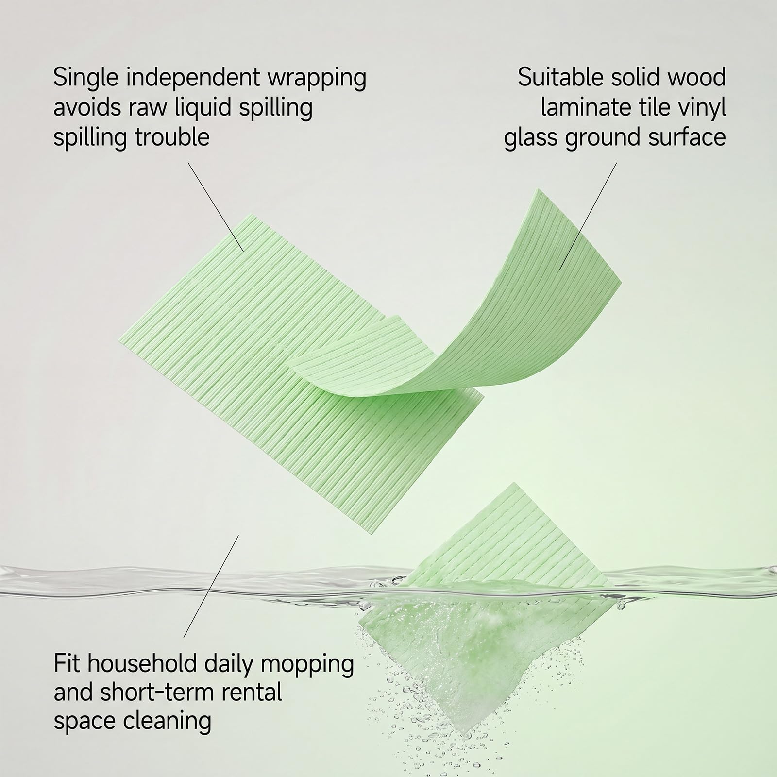 Multieffekt-Reinigungstabletten für Holzböden zum Wischen, wasserlösliche, vordosierte Tiefenreinigungslösung, wasserlösliche Multieffekt-Reinigungstücher für Hartholzböden, Kamelienduft (9pcs)