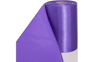 ATRBB 4 Inches Wide Purple Wired Ribbon