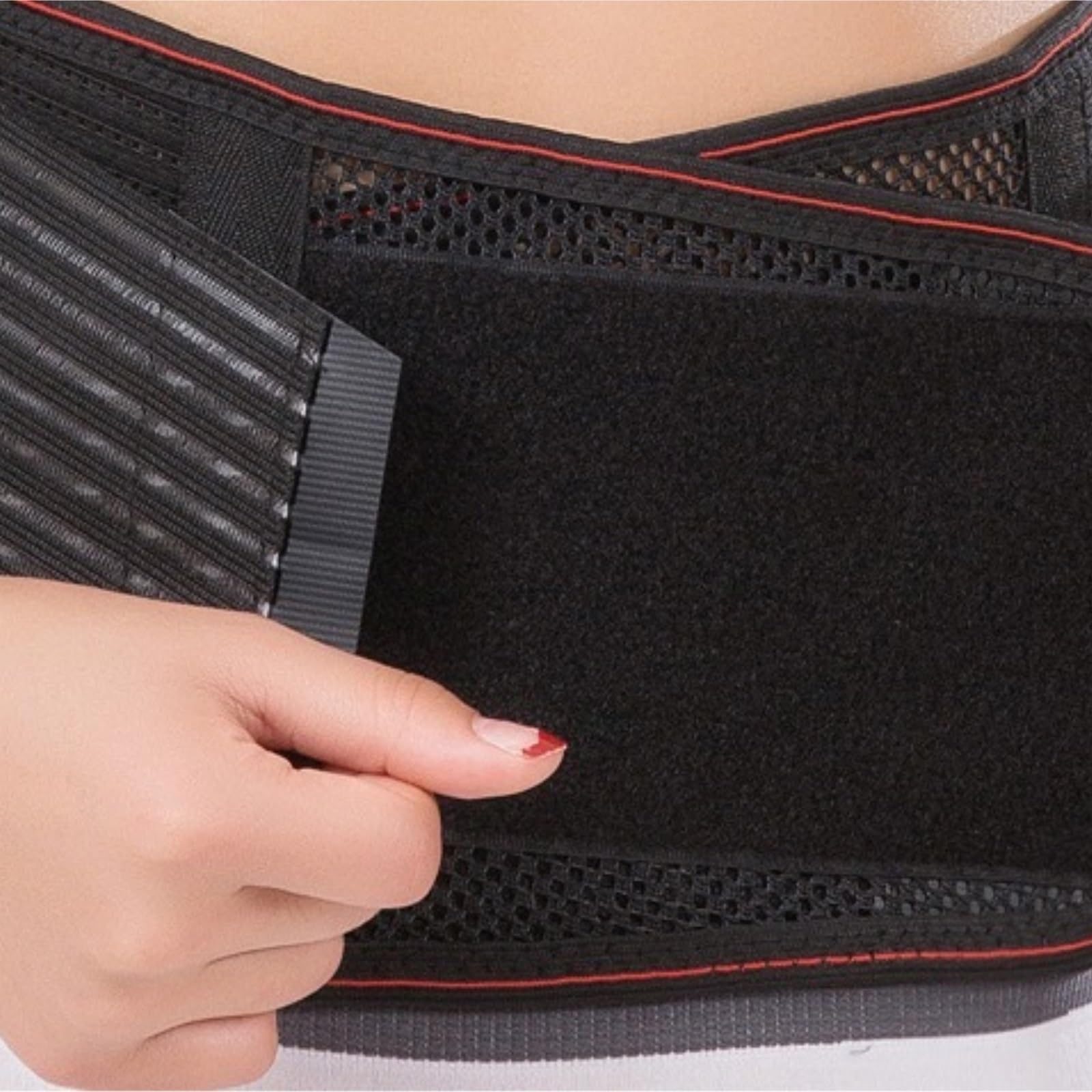 Ceinture Lombaire Réglables Ceinture De Soutien Lombaire pour L'été du Bas Dos Décompression Travail Universel(XL)