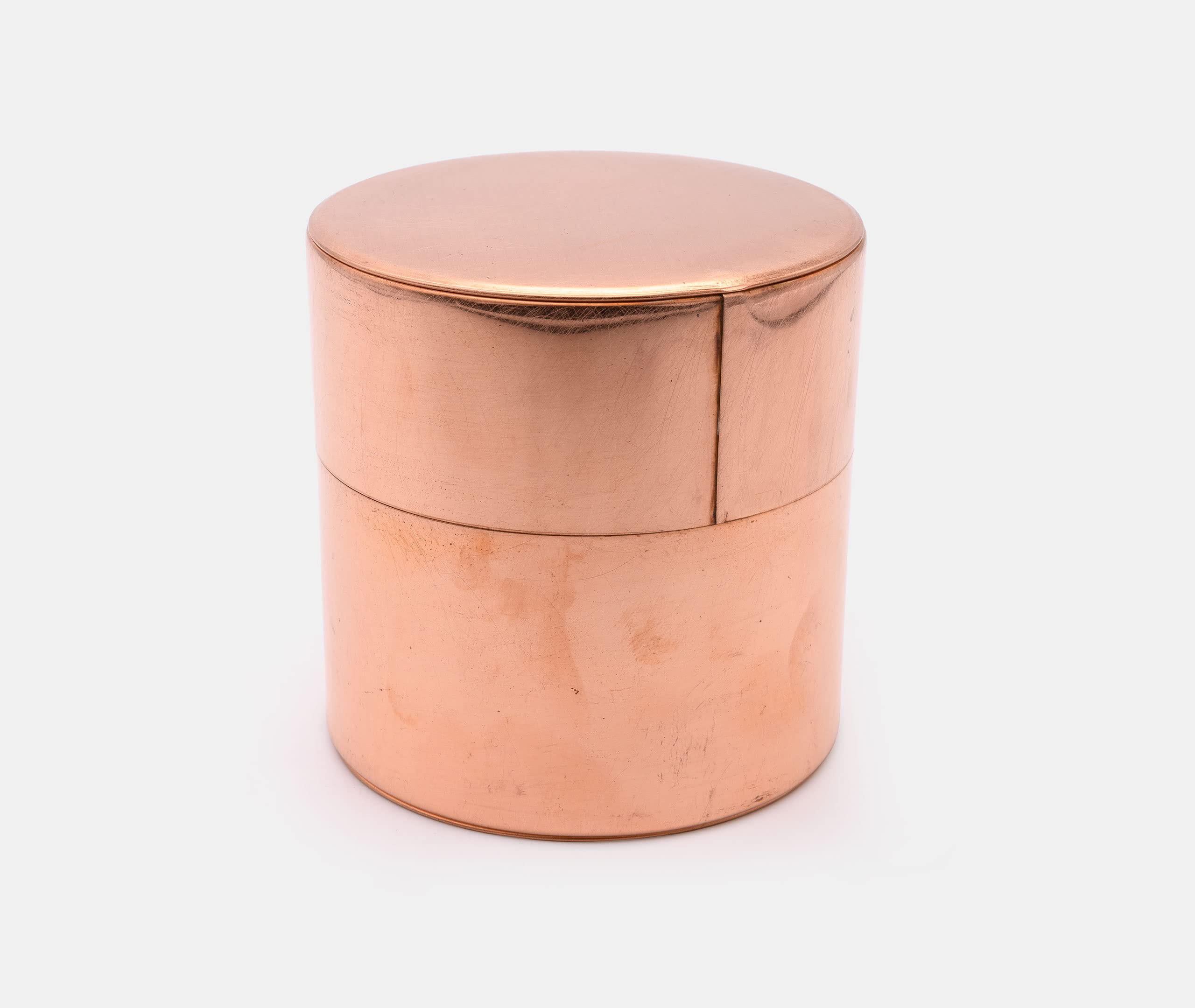 SyuRo Zylindrischer Tee Caddy & Kaffee Kann Klein - Kupfer - zen minded
