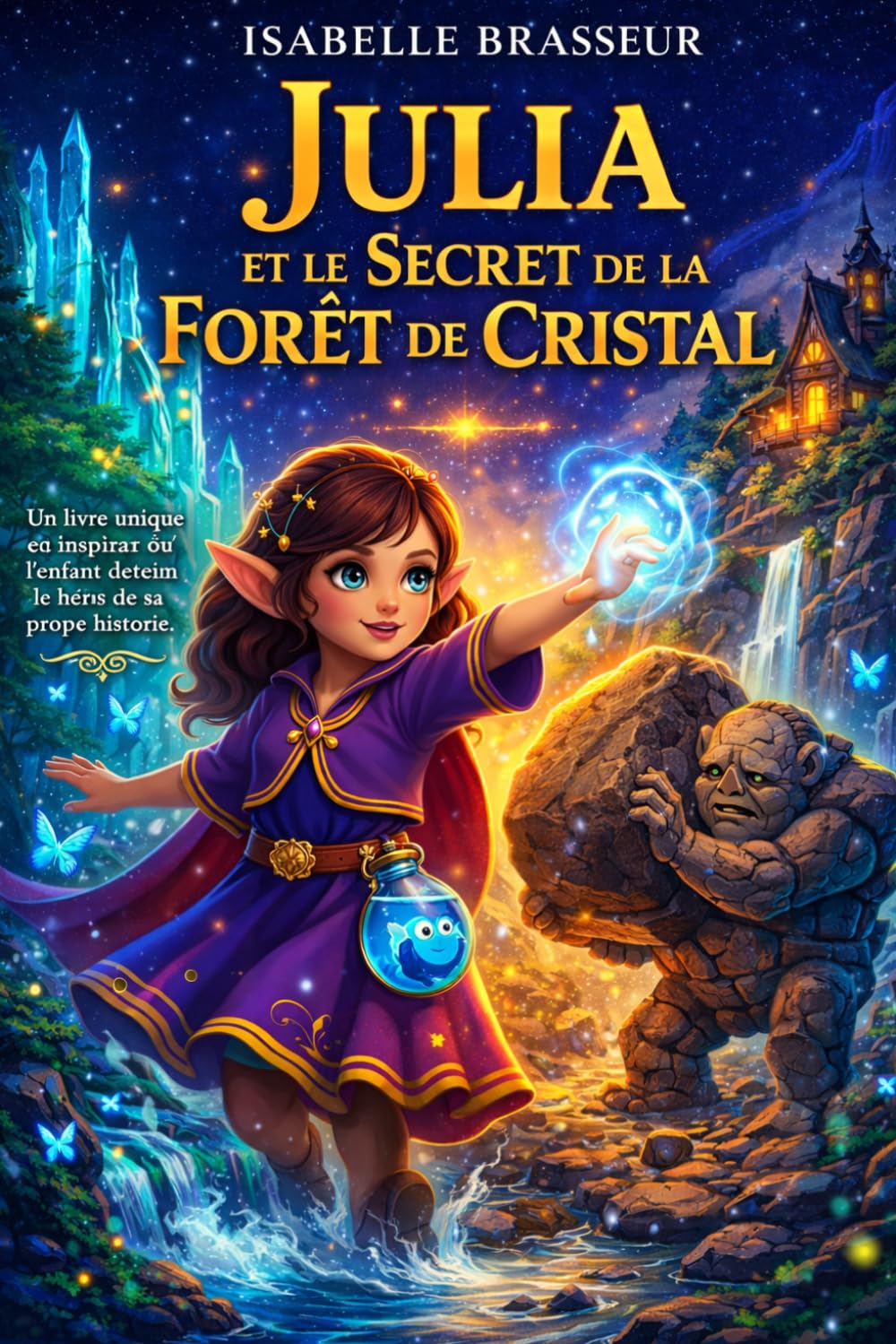 Julia et le Secret de la Forêt de Cristal: Un livre personnalisé rempli de magie, où votre enfant vit une aventure unique à son prénom et découvre la force qui est en lui