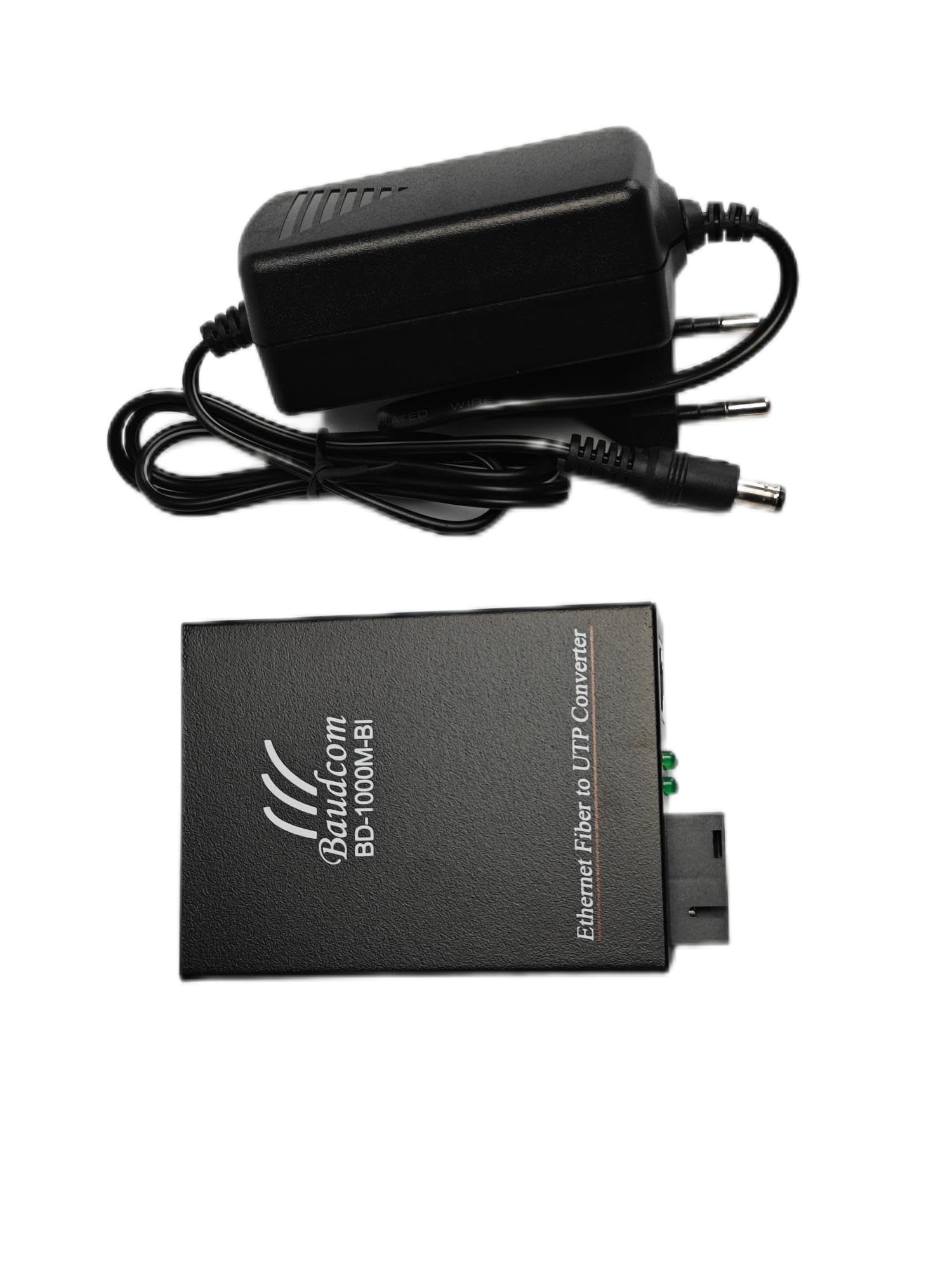 Convertidor de medios a Fibra Gigabit Ethernet 10/100/1000M, transceptores SC monomodo integrados, RJ45 a 1000Base-LX (Dual Fiber, 20KM)