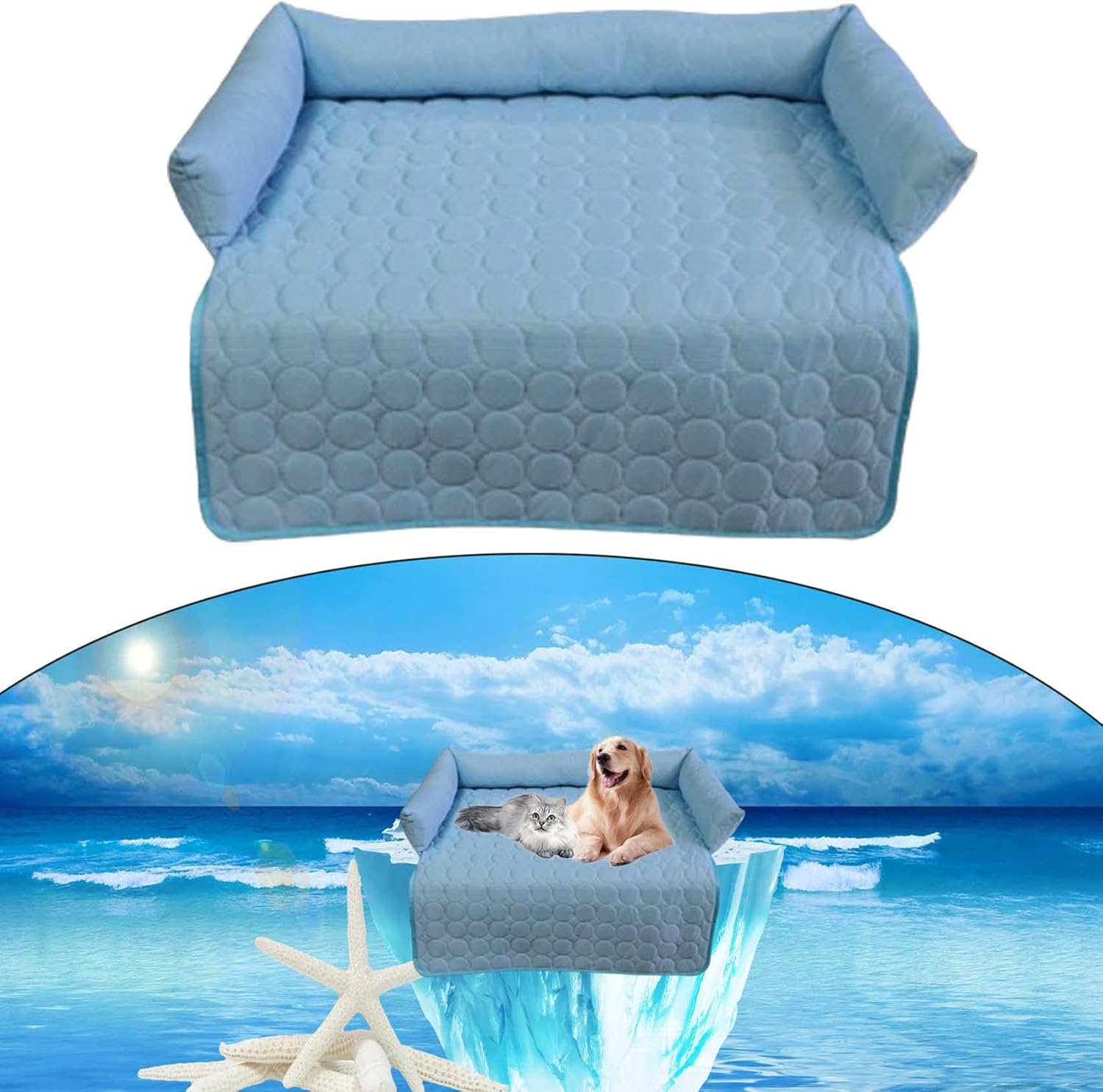 HeatRelief Kühlmatte Für Hunde & Katzen - Selbstkühlende Hundebett Sommer