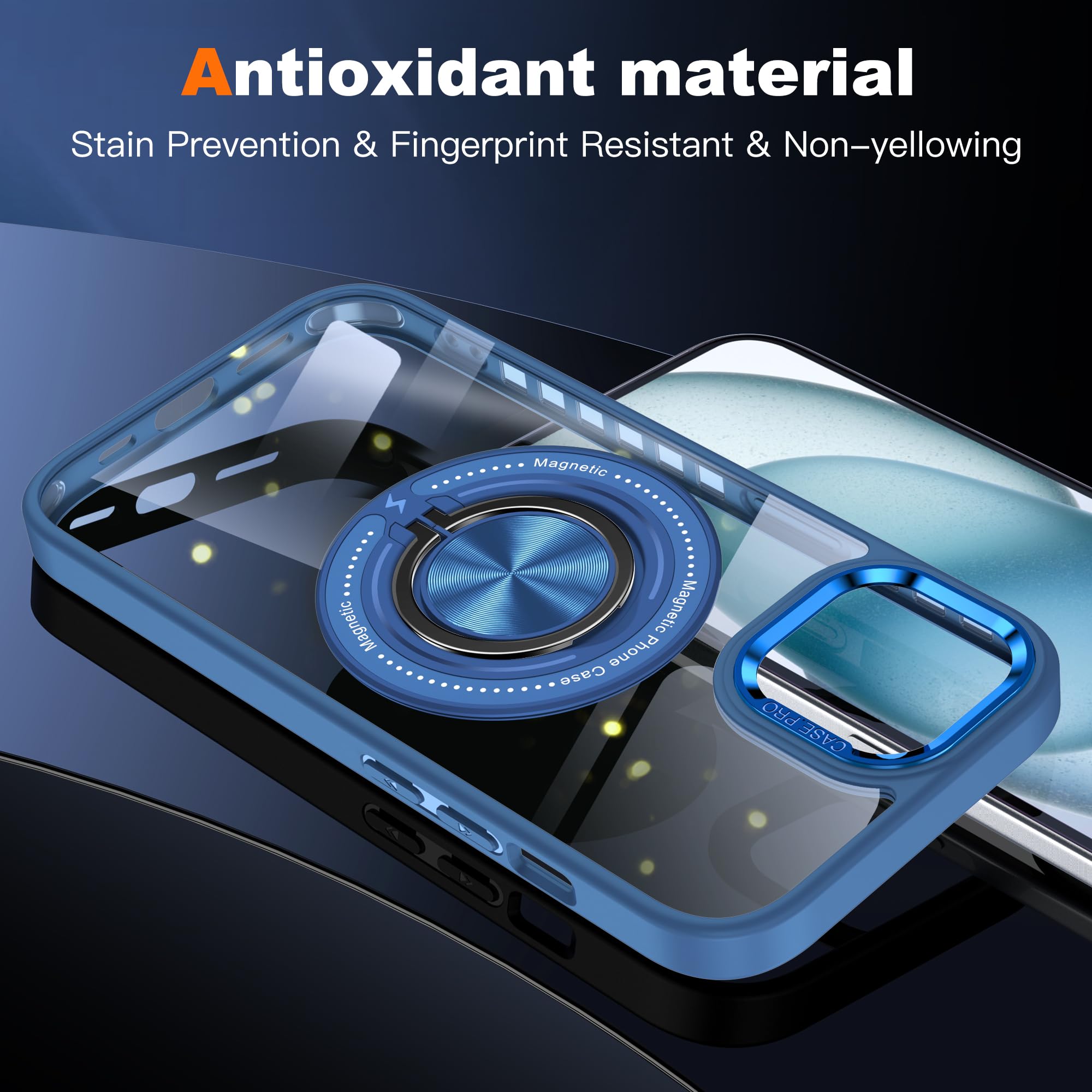 Cover magnetica trasparente compatibile con Mag Safe per iPhone 13 Pro