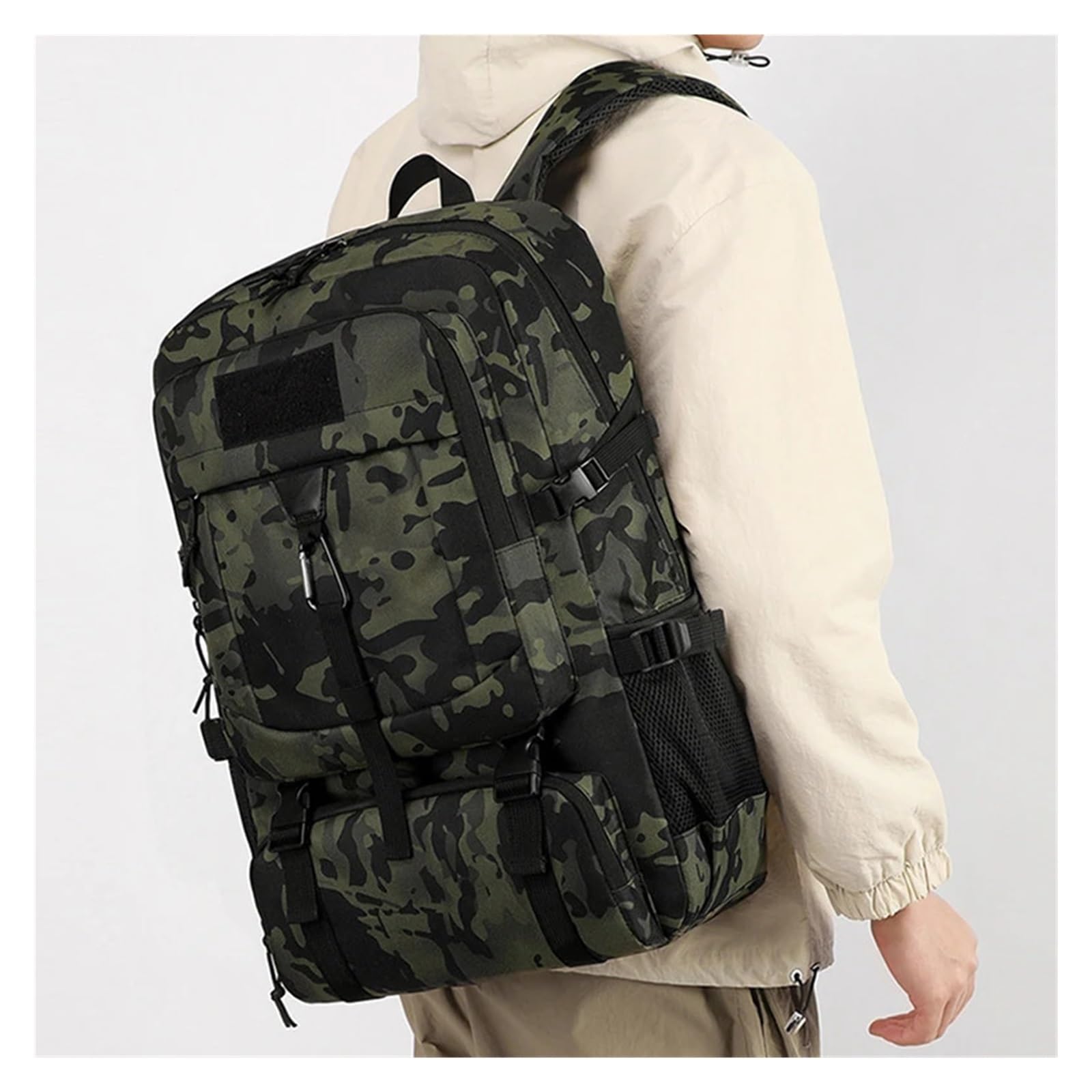 Mochila grande for montañismo, senderismo y acampada(Khaki)