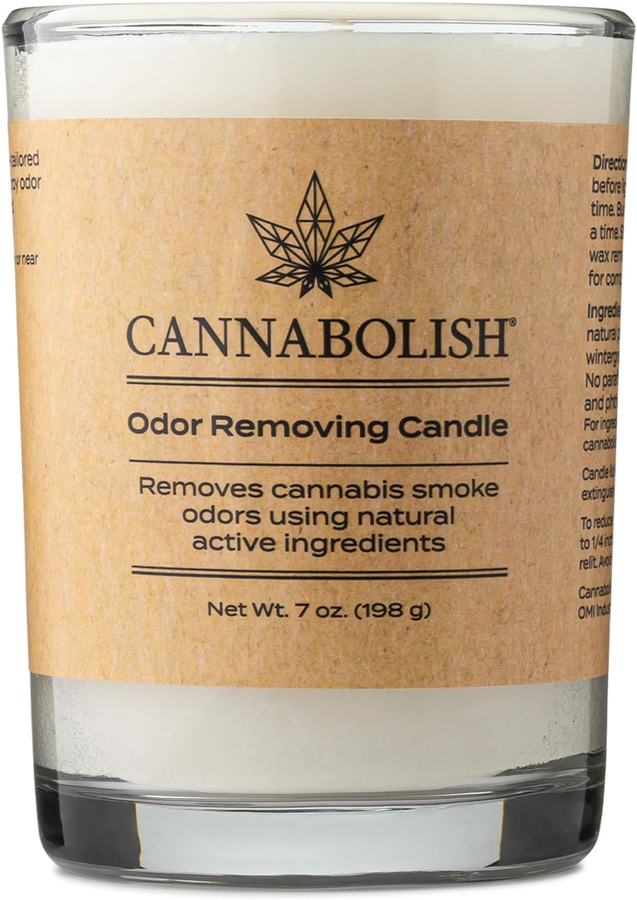 Smoke Odor Eliminating Candle, 7 oz, Natural Ingredients, Wintergreen scent