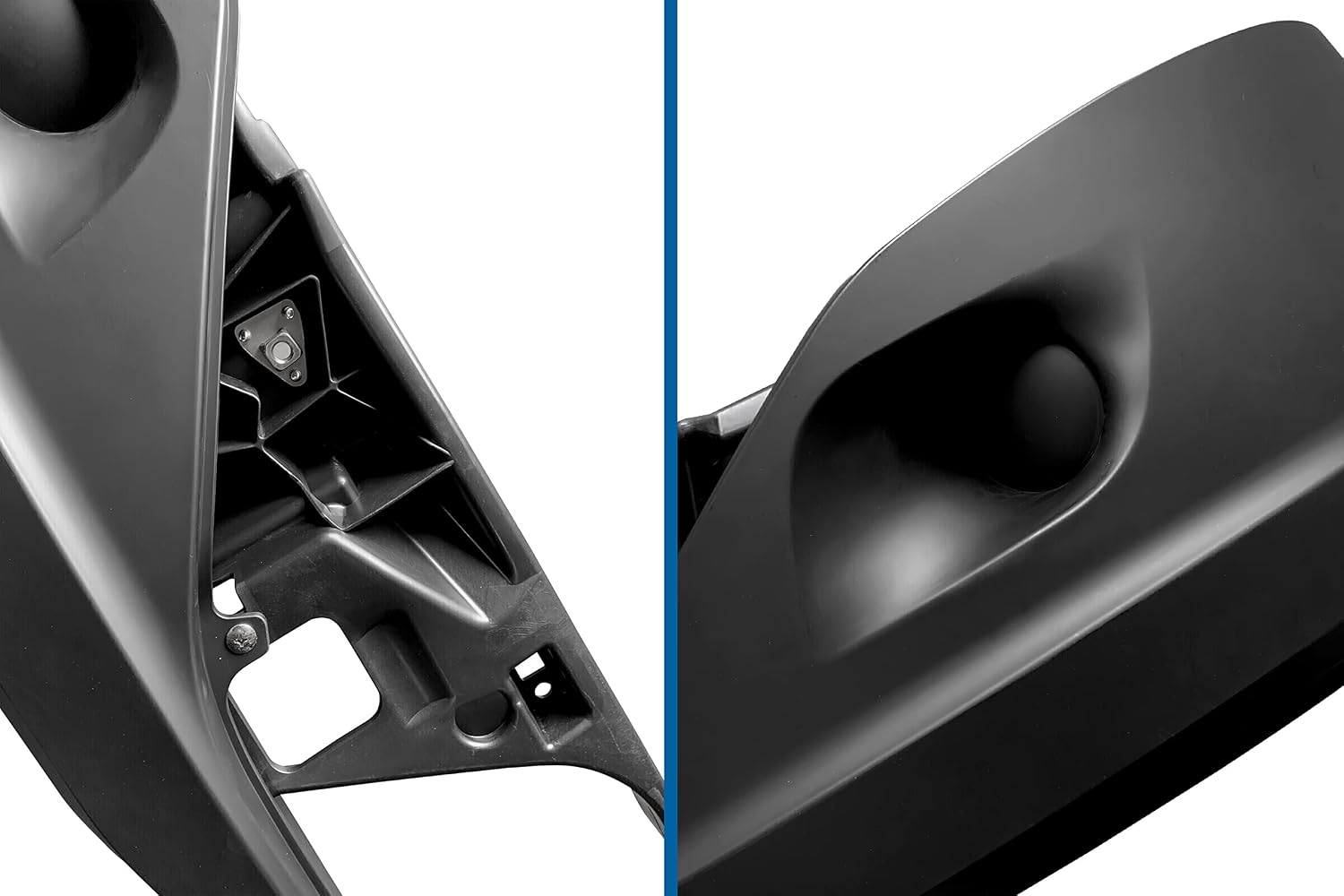 Kozak Black BUMPER CORNER PAINT without FOG LAMP HOLE (Driver Left Side) SET Compatible with Kenworth T680 Next Gen 2022 2023+ PLUS Logo, 2x22" Windshield Wipers and KOZAK Vest