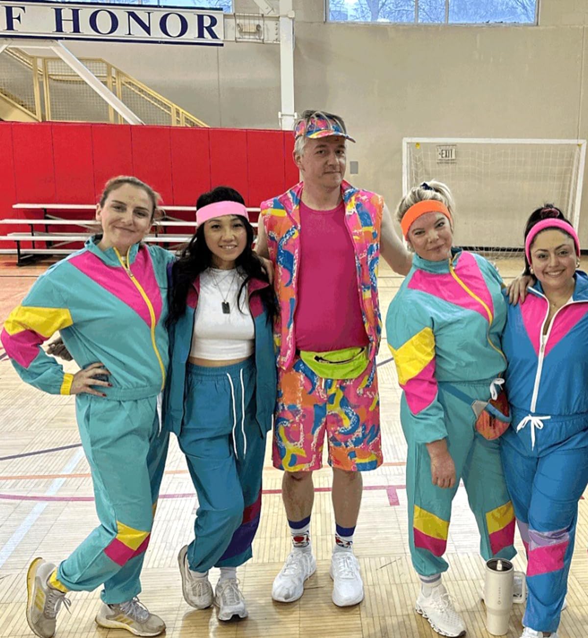 UOUA Women's Color Block 2 Piece 80s 90s Outfits Long Sleeve Windbreaker Jacket Tracksuit Set - Image 5