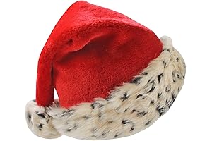 Personalized Santa Hat with Leopard Print