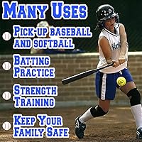 Vista 3 de Aluminum Baseball Bat - 28-30 Inch 35 Oz - Softball, Self Defense, Batting Practice, Pickup Games and Home Security - Metal Tball Bat