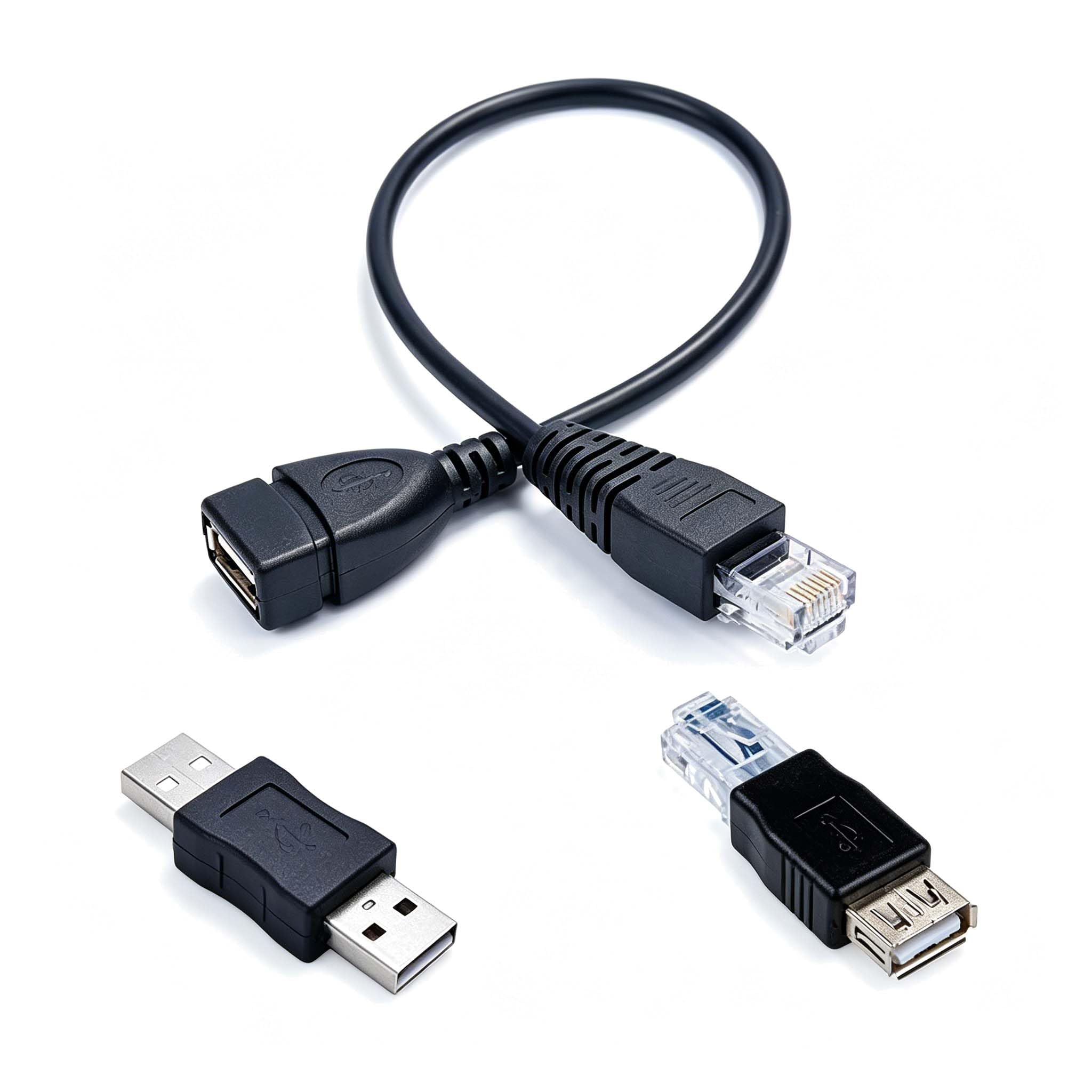 3 pack ethernet to usb adapter for adsl modem router | usb 2.0 to rj45 ethernet adapter extender network cable connector for computer security camera cable extension