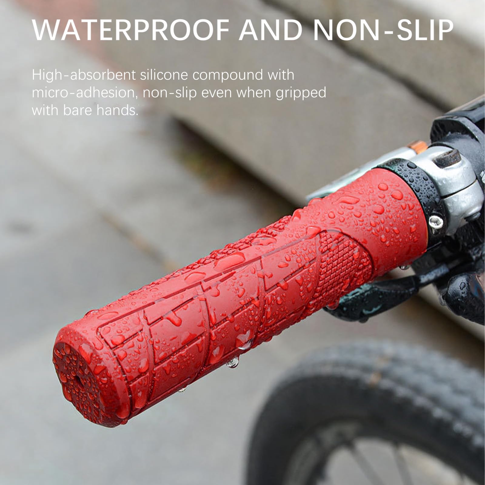 Manopole per Bici Ergonomico,Manubrio Universale per Bicicletta da 22mm,Adatto per Mountain Bike/Bici a Ruote Piccole/Bici da Strada/Bici Pieghevole/City Bike/Scooter