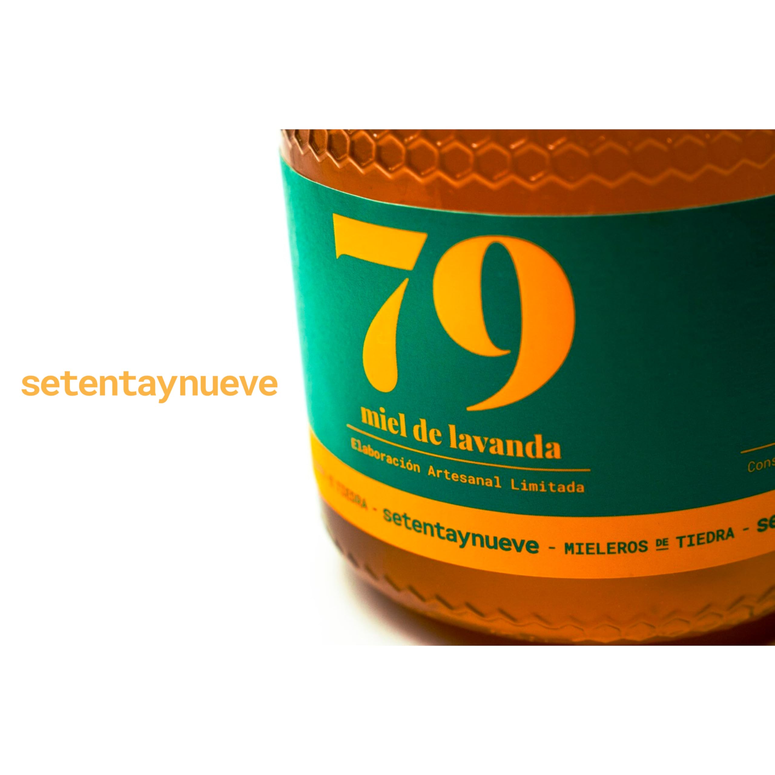 79 Setentaynueve - Miele di Lavanda Naturale Grezza | Origine: Tiedra, Valladolid | Aroma Floreale con un Tocco di Camomilla | Antisettico e Contro il Raffreddore (1000 g)