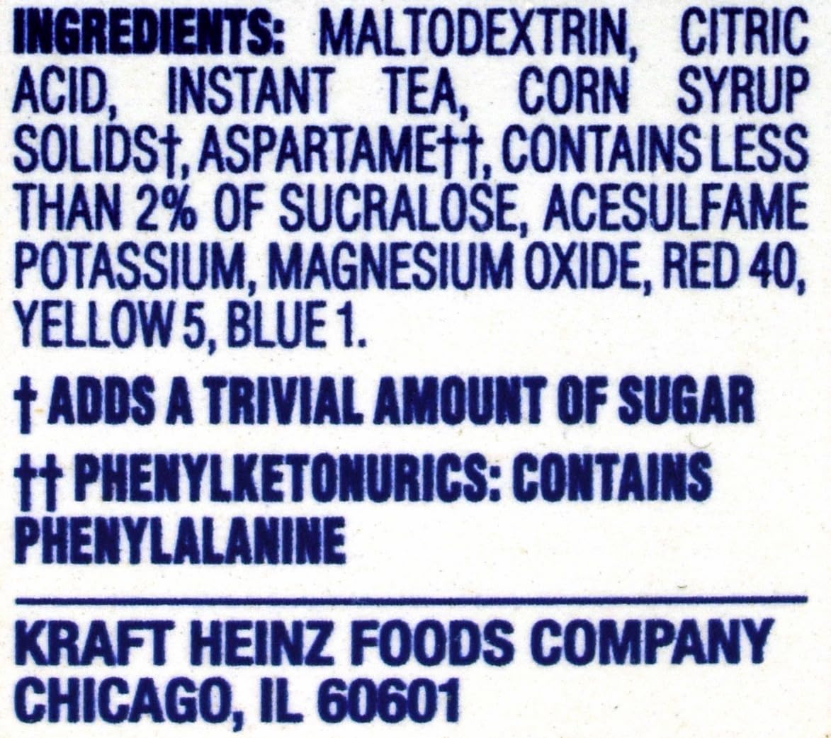 Crystal Light Sweet Tea Drink Mix, 12-Quart 1.56-Ounce Canister (Pack Of 9)