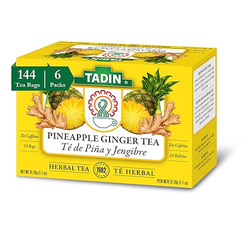 Miniatura 8 de Tadin Lemongrass Té de hierbas, sin cafeína, 24 bolsas de té por caja, paquete de 6 cajas en total
