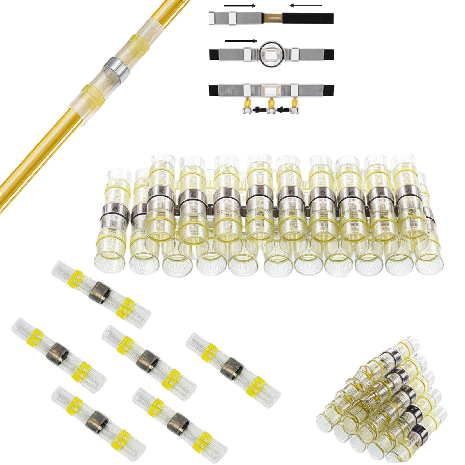 Giunti Termorestringenti Impermeabili CTRICALVER - 30 Pezzi Per Cablaggio Sicuro - Foto 8