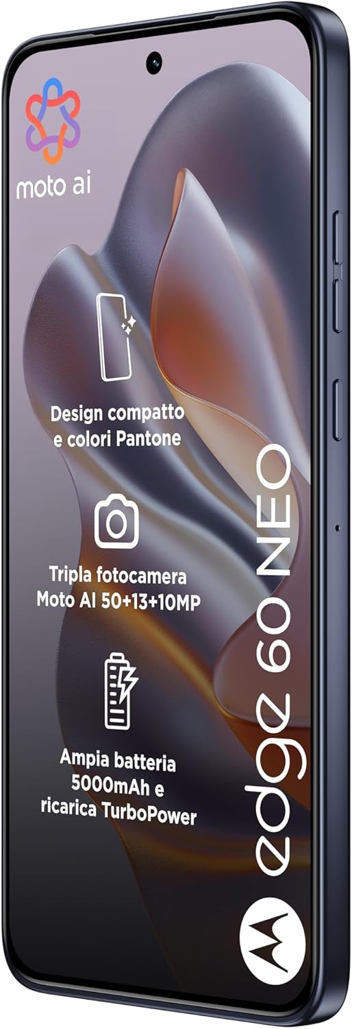 Motorola Edge 60 Neo Dual-SIM 256GB ROM + 8GB RAM (GSM Only | No CDMA) Factory Unlocked 5G Smartphone (Pantone Grisaille) - International Version