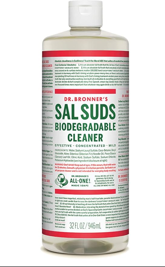 Dr. Bronner's Sal Suds Concentrate Mild 32 Oz Health