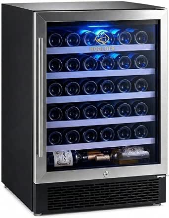 23-Inch Built-In Wine Fridge with Digital Control and Lock