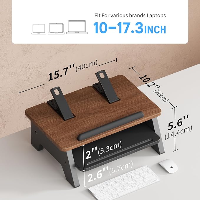 Soporte para Laptop AFOOYO de 2 Niveles Ajustable miniatura 7
