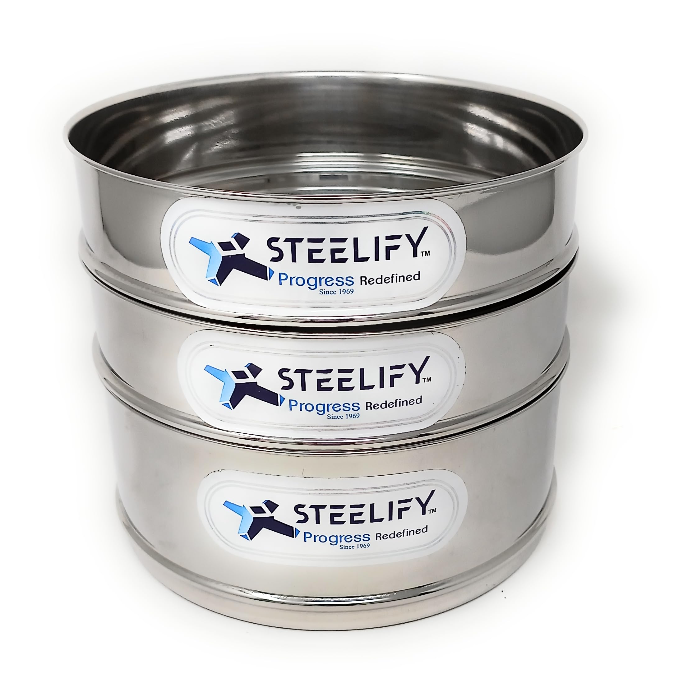 Steelify 304 Quality Stainless Steel Stackable Cooker Seperator - Lifter Not Included - Suitable for 9 LTR Cookers - Set of 3 pcs (B09RQL1KHB) Amazon Price History, Amazon Price Tracker