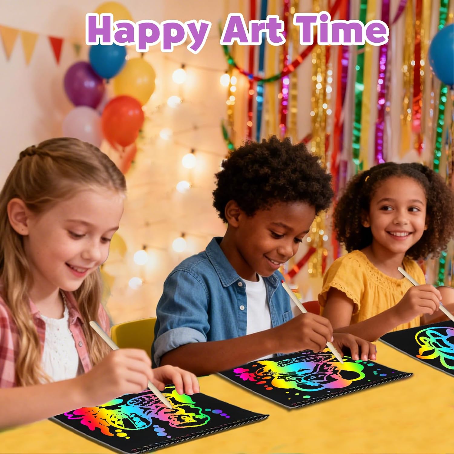ZMLM Scratch Paper Art-Crafts Gift: 2 Pack Rainbow Notebooks Supplies Toys | Art Crafts for 3 4 5 6 7 8 9 10 11 12 Years Old Girls and Boys Kids Birthday Christmas Party Travel Games Activities Mermaid