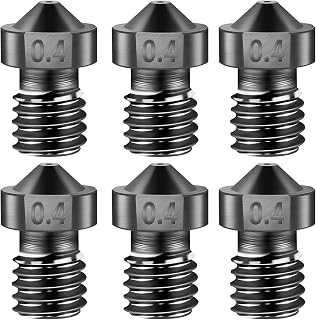 mewmewcat Bico Extrusor De Impressora 3D,Peças para impressoras 3D Bico de aço temperado com molde de aço 1.75mm 0.4mm Resistente a alta temperatura para 1.75mm Filament Impressora 3D Ender 3/3 pro /
